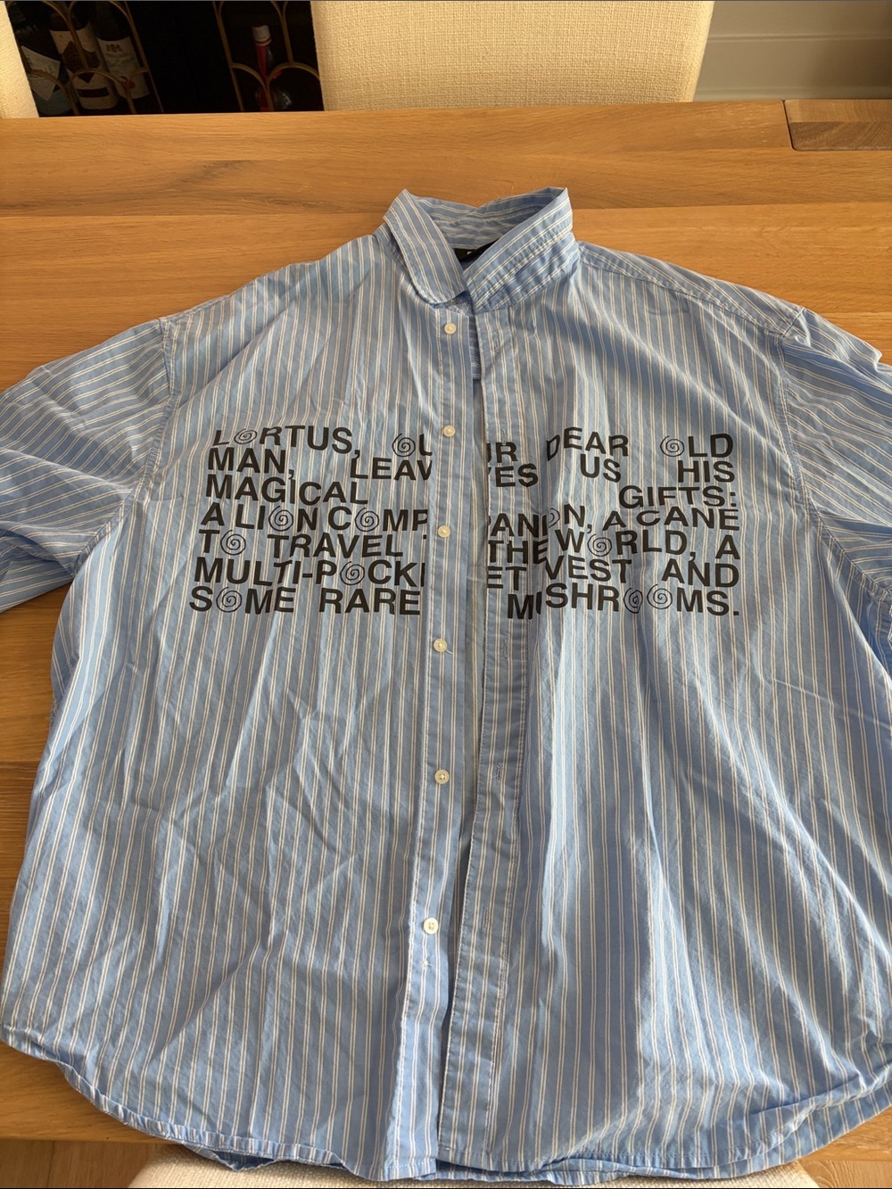 Cold Culture Short Sleeve Striped Light Blue Men's Button-Down Shirt